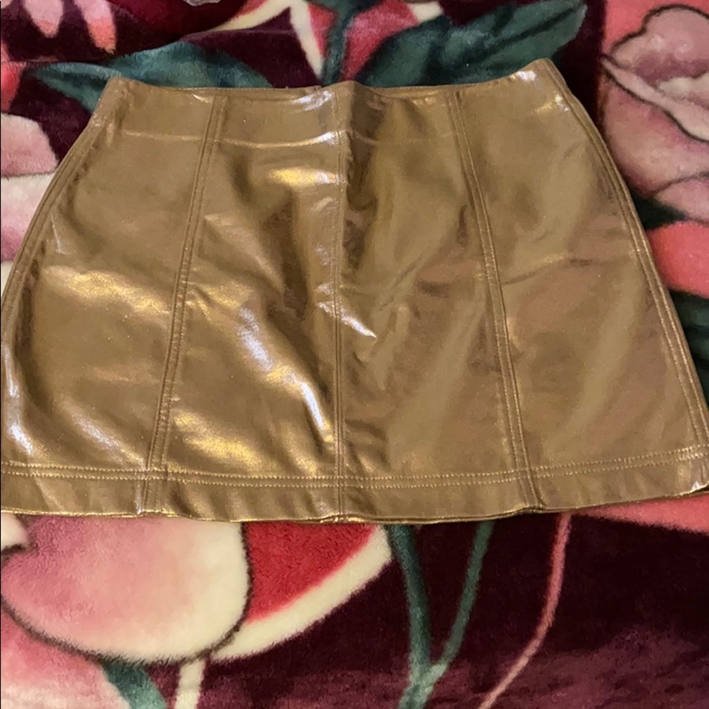 Gold skirt